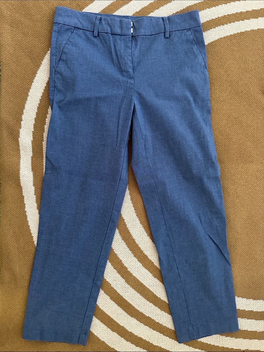LOFT Blue Cropped Ankle Pants